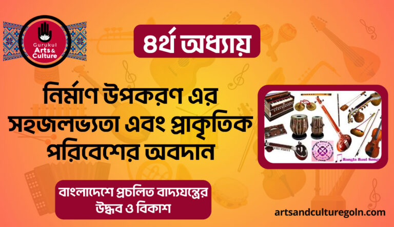 নির্মাণ উপকরণ এর সহজলভ্যতা এবং প্রাকৃতিক পরিবেশের অবদান