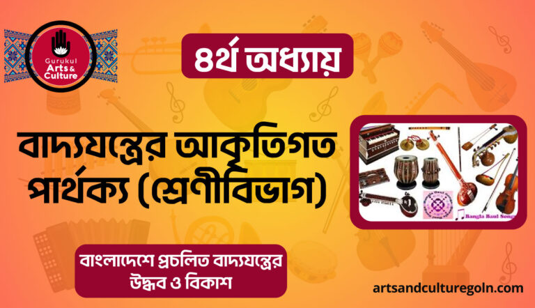 বাদ্যযন্ত্রের আকৃতিগত পার্থক্য (শ্রেণীবিভাগ)